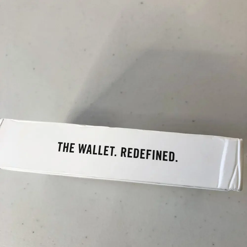 Ridge Slim RFID Wallet Rose Gold with Cash Strap